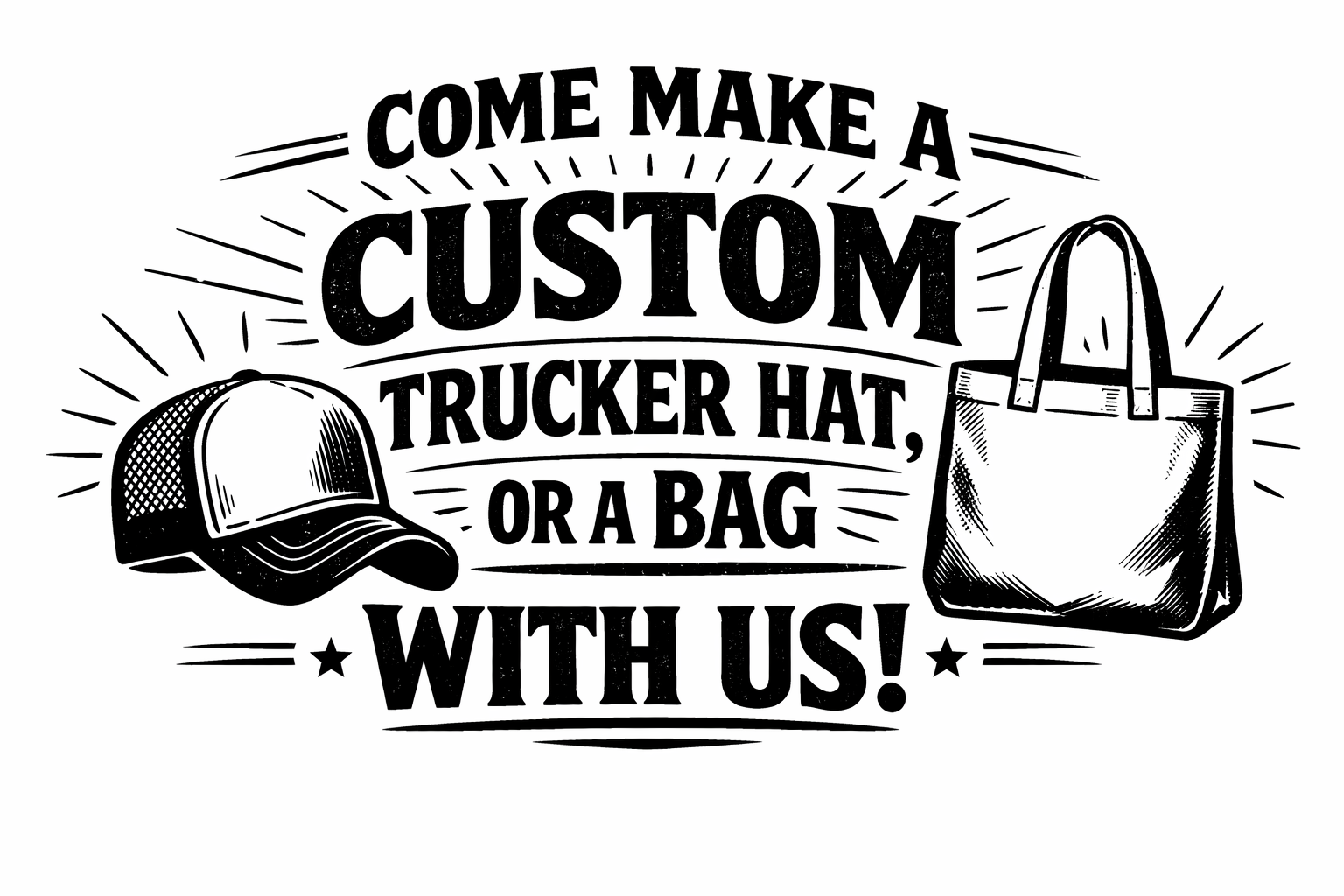 COME MAKE A HAT WITH US IN PERSON!