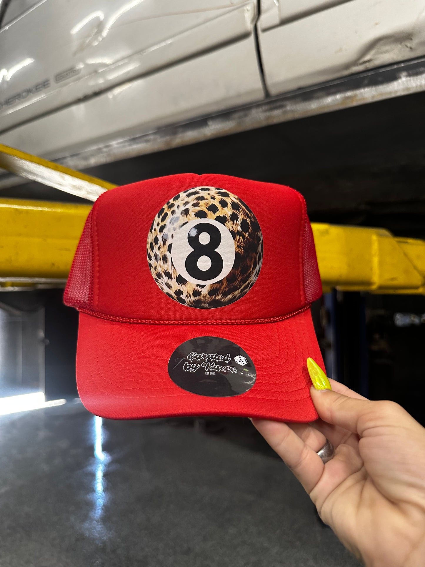 Red Trouble Spotted Trucker