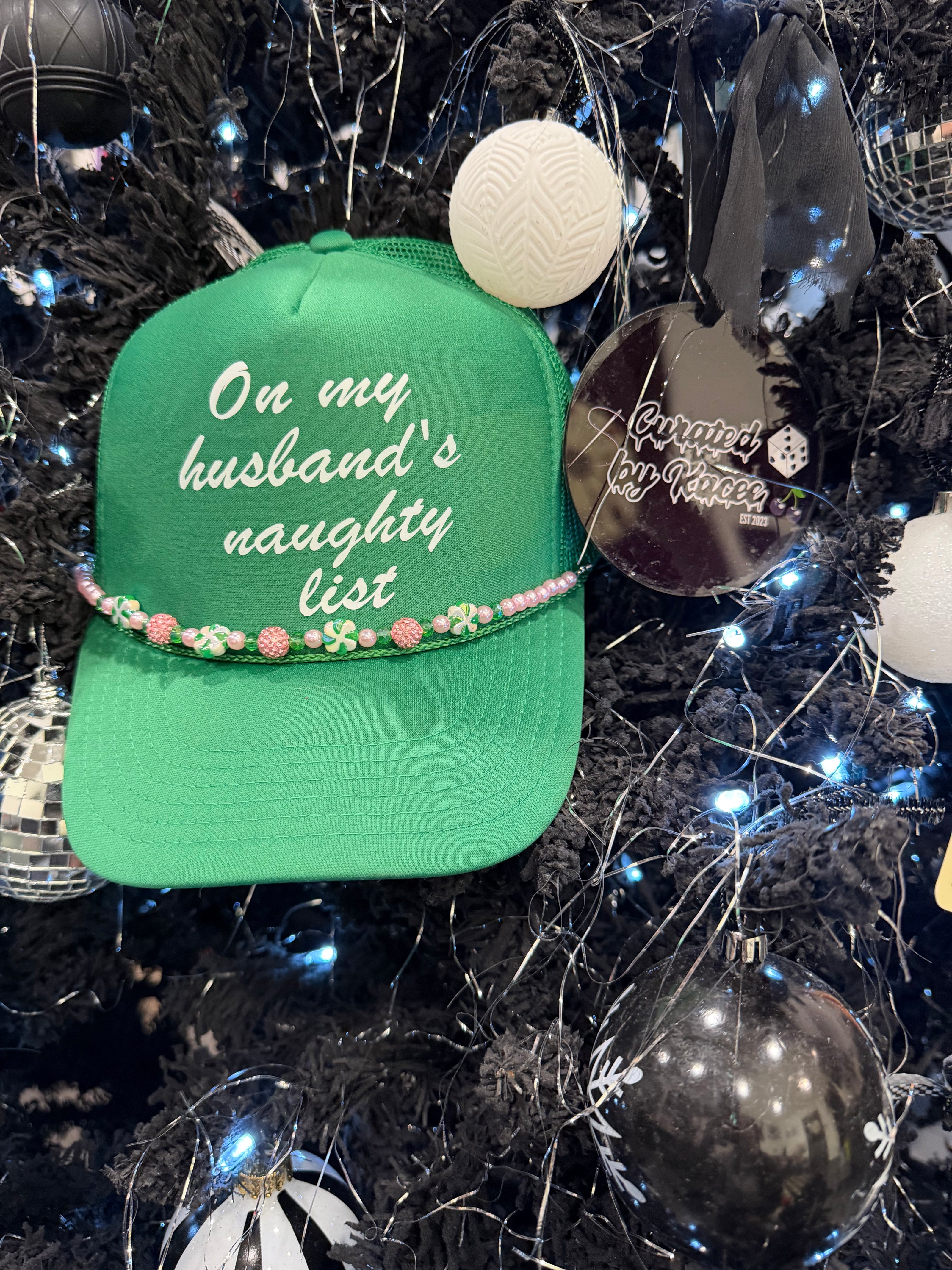 On My Husband's Naughty List Trucker