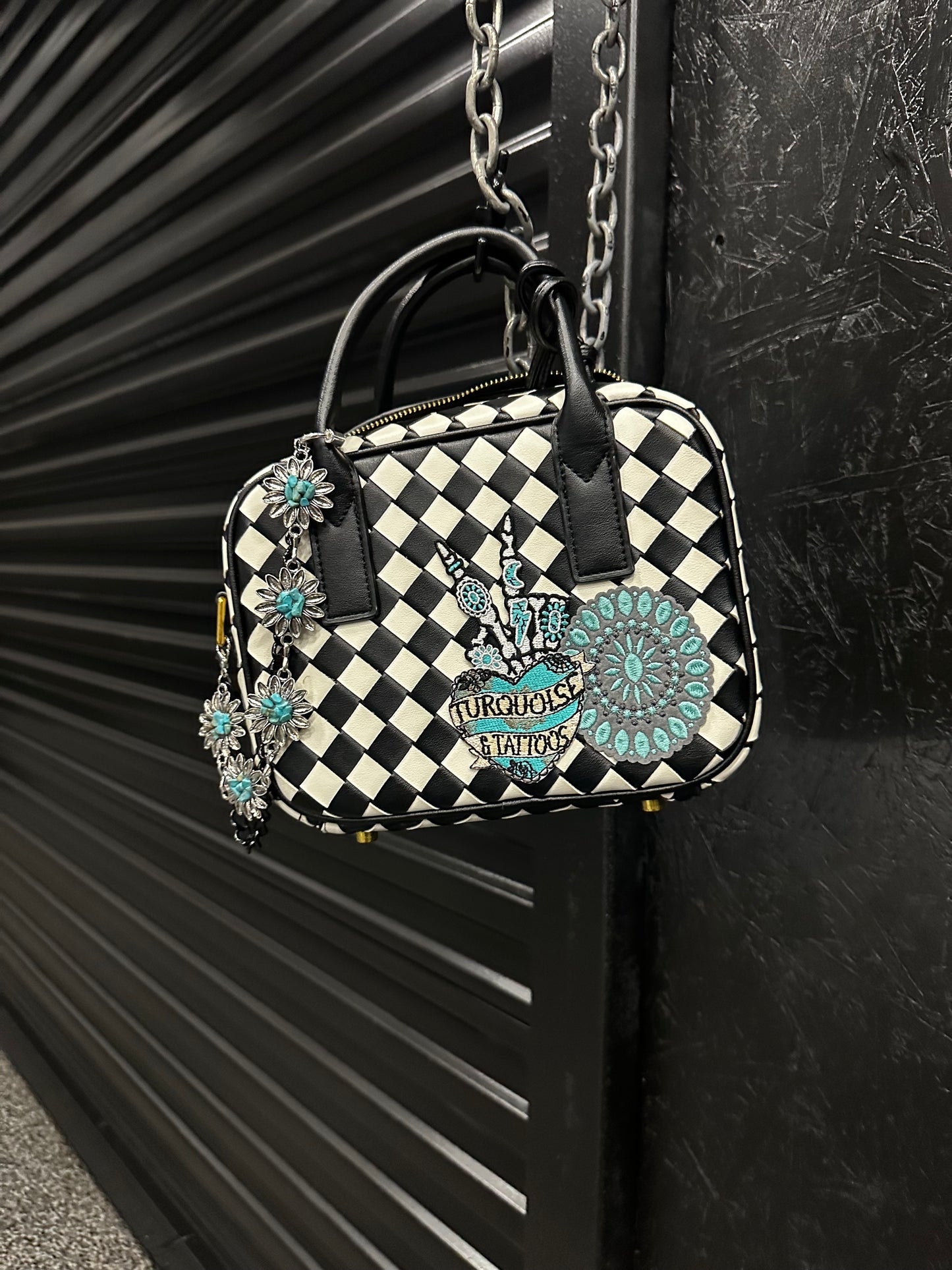 Turquoise & Tattoos Handbag